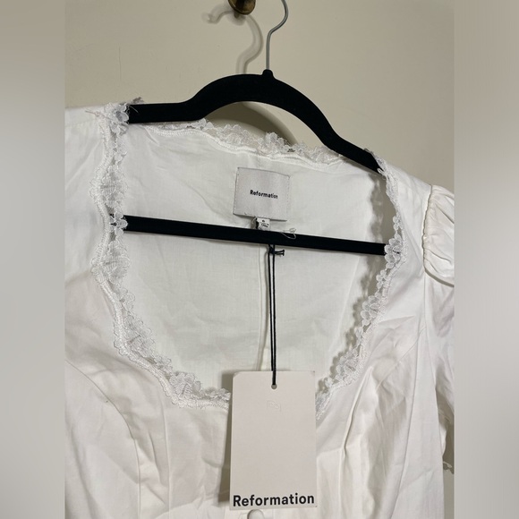 Reformation Alida Dress in White - Picture 10 of 11